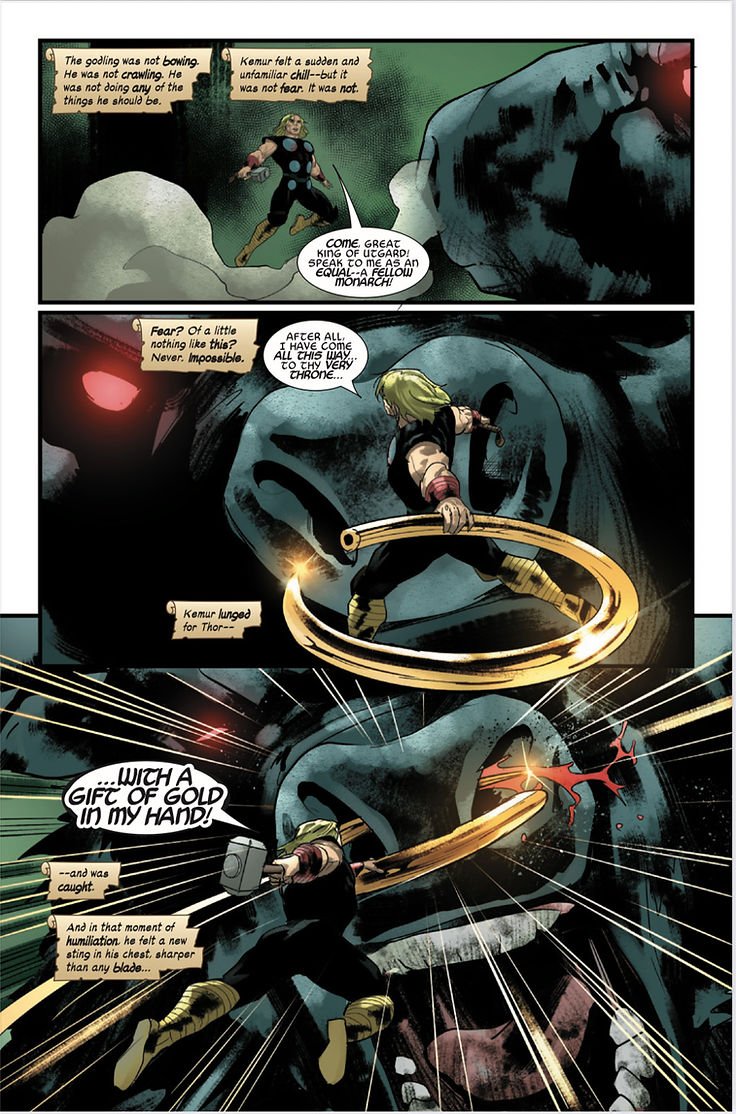 Thor outwits Kemur © Marvel