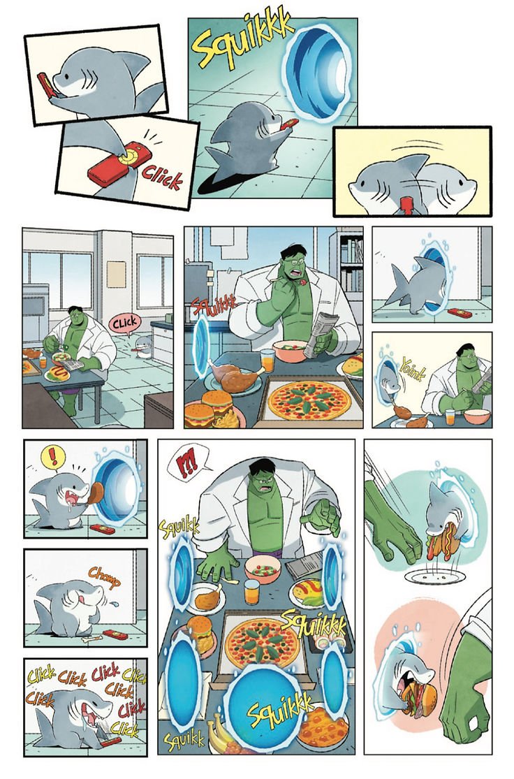 Jeff outwits Professor Hulk © Marvel Comics