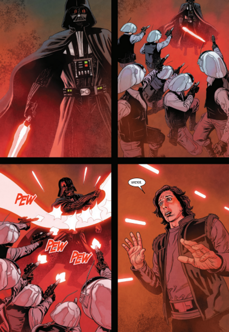 Kylo Ren has a vision. © Marvel Comics