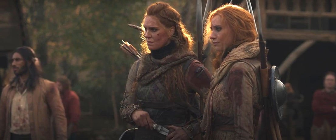 Bain (Ragga Ragnars) and Chiad (Maja Simonsen) are always ready for another fight. © Prime Video