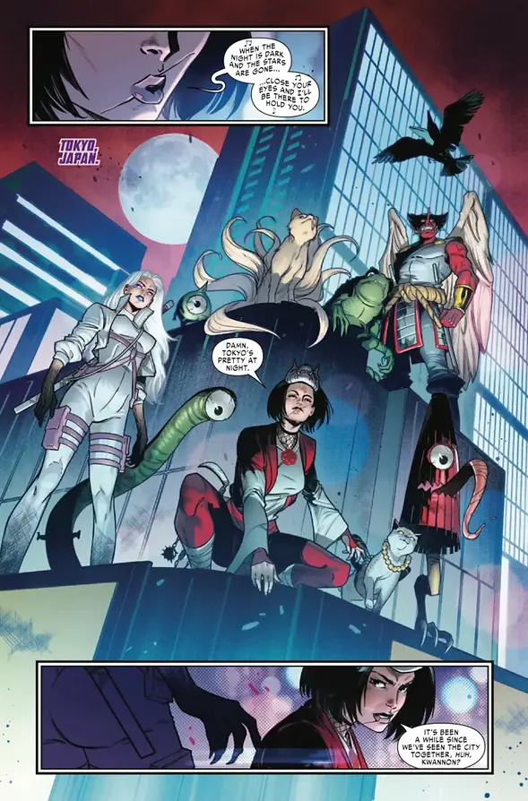 comic panel from 'Psylocke' #10