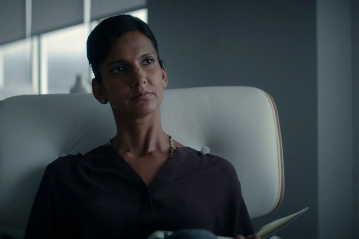 Poorna Jagannathan as Elizabeth Vogel in Defending Jacob