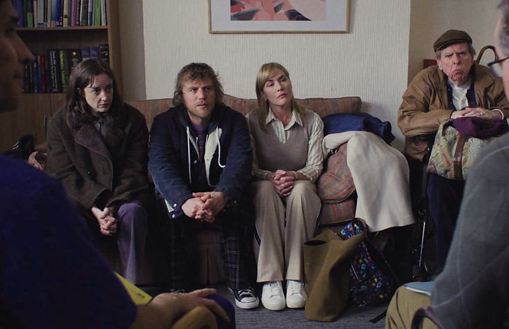 Andrea Riseborough, Johnny Flynn, Kate Winslet and Timothy Spall in Goodbye June.