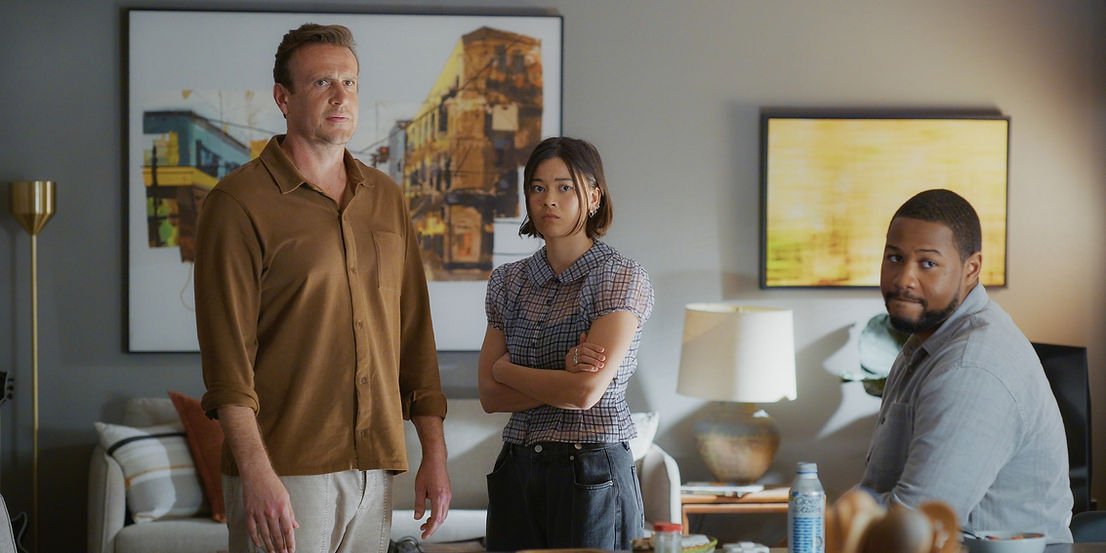 Jason Segel, Lukita Maxwell and Luke Tennie in Shrinking Season 3