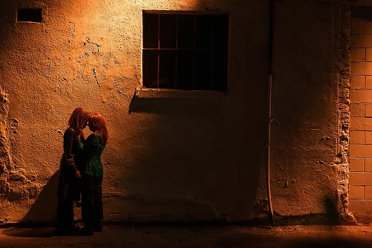 Tawny Cypress as Taissa and Lauren Ambrose as Van season three.