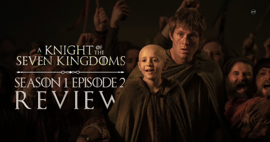 Dexter Sol Ansell as Egg and Peter Claffey as Ser Duncan the Tall in A Knight of the Seven Kingdoms