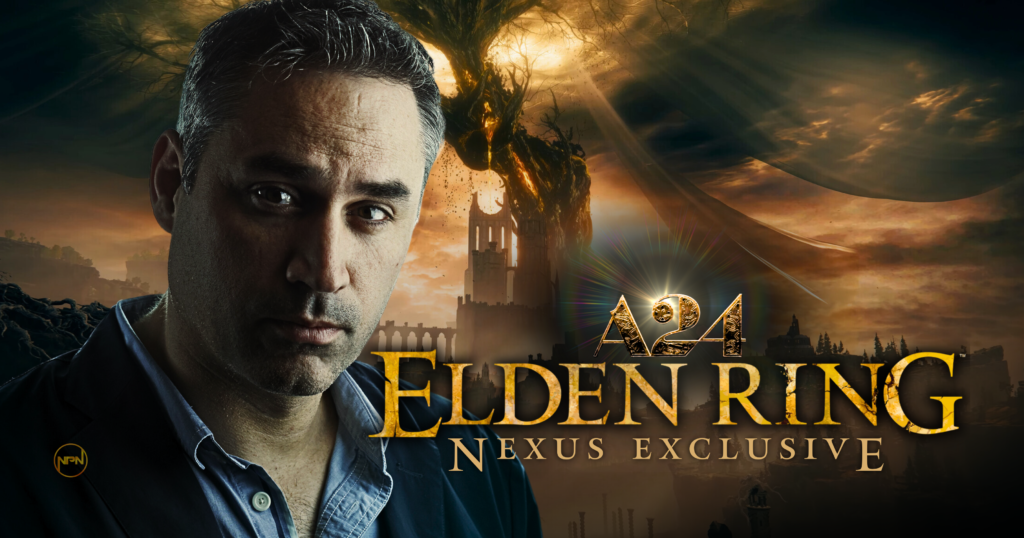 Alex Garland and Elden Ring key art