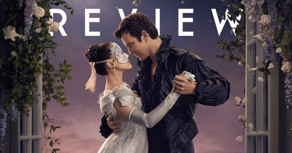 Luke Thompson as Benedict Bridgerton and Yerin Ha as Sophie Baek in Bridgerton