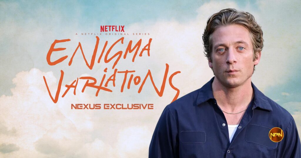 Enigma Variations cover art and Jeremy Allen White
