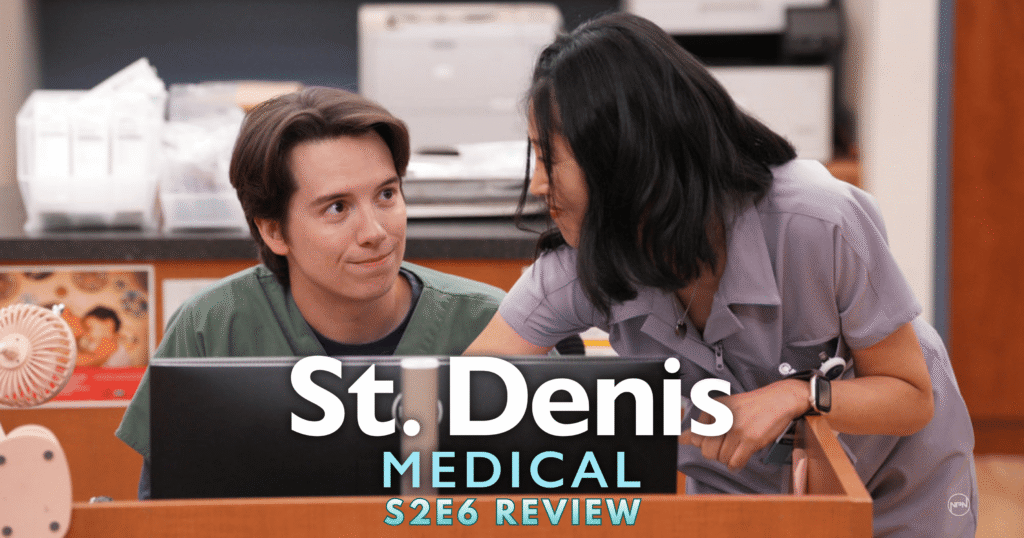 Mekki Leeper as Matt and Kahyun Kim as Serena in St. Denis Medical