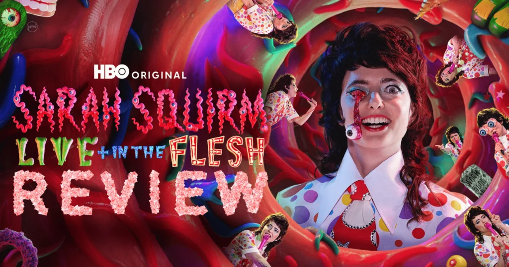 Sarah Squirm: Live + In The Flesh key art