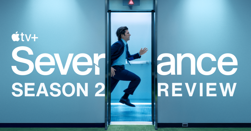 Severance Season 2 key art featuring Adam Scott