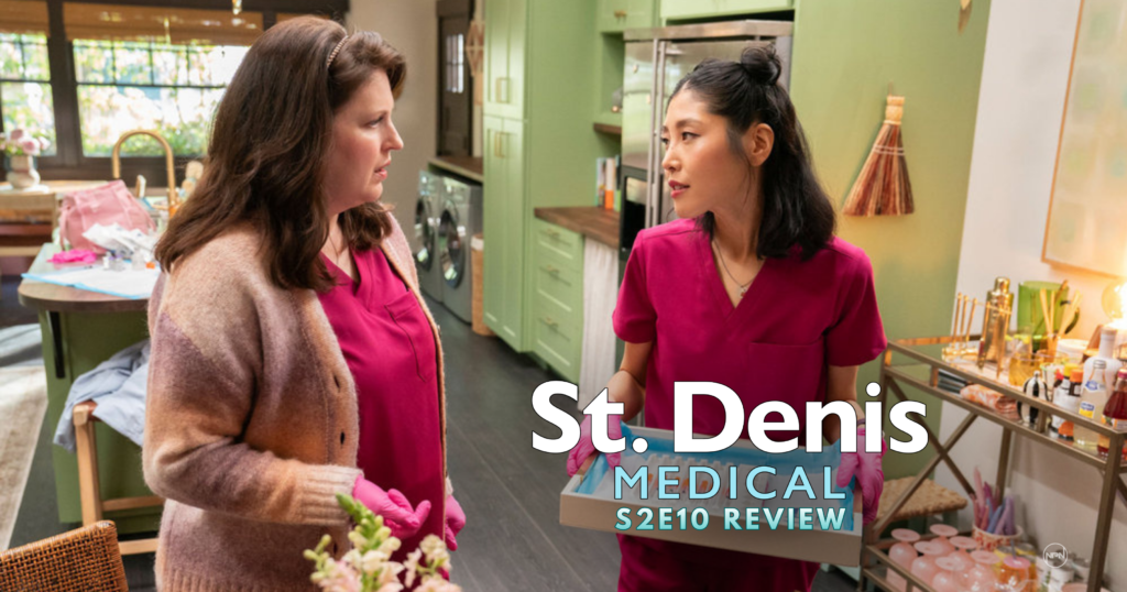 Kahyun Kim as Serena, and Allison Tolman as Alex in St. Denis Medical