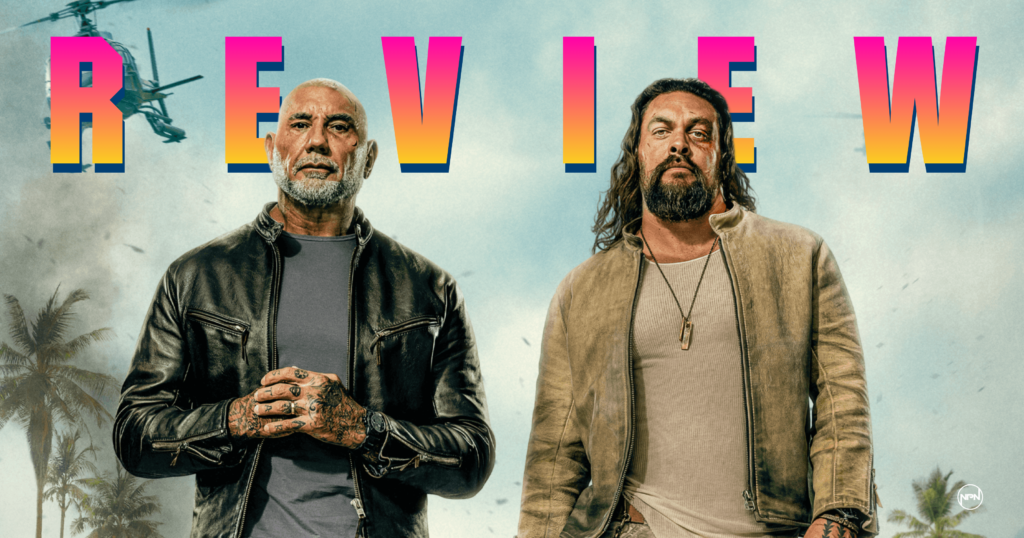 Dave Bautista and Jason Momoa in The Wrecking Crew