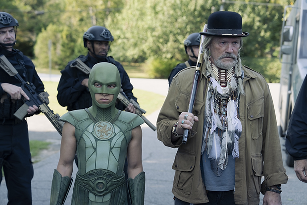 Nhut Le and Michael Rooker in Peacemaker Season 2. © HBO Max