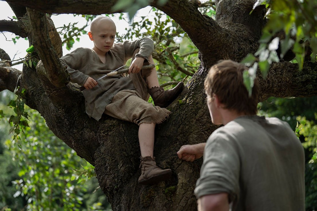 Dexter Sol Ansell as Egg and Peter Claffey as Ser Duncan the Tall in A Knight of the Seven Kingdoms © HBO