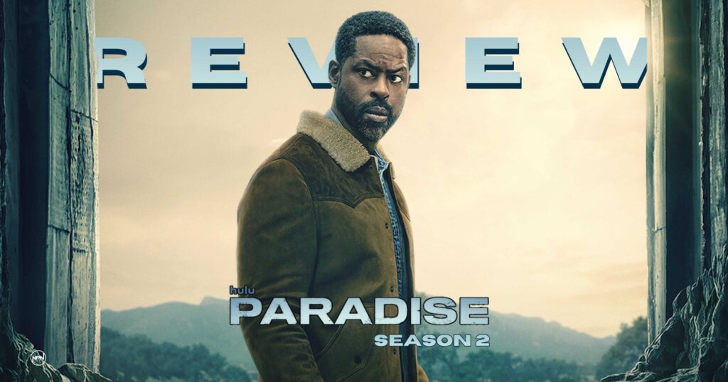 Sterling K. Brown as Xavier Text reads "Review" Paradise Season 2