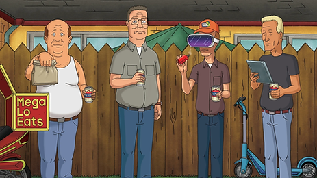 Bill, Hank, Dale, and Boomhauer return to Arlen in 'King of the Hill' Season 14 © Hulu