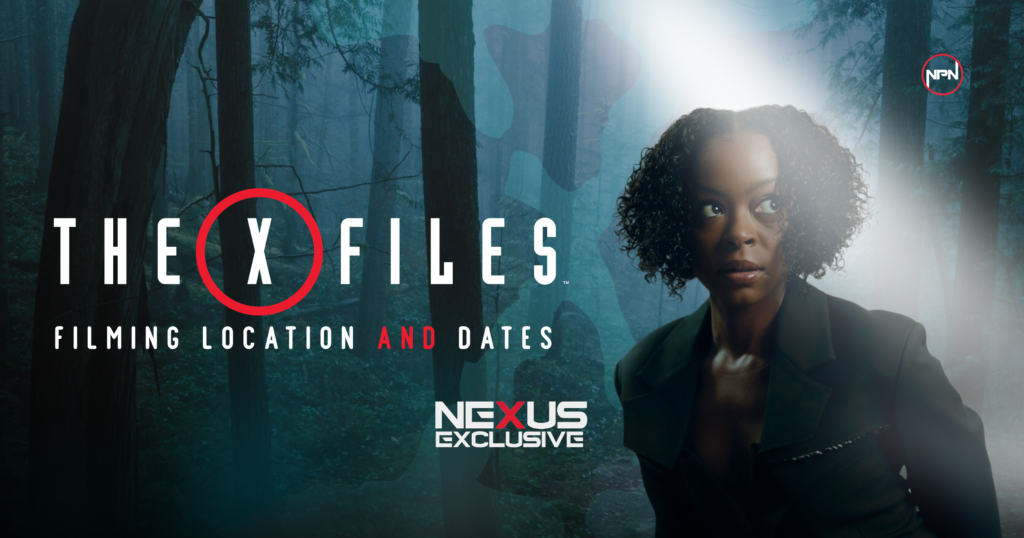 Danielle Deadwyler looking at something off camera. The text reads The X-Files Filming Location and dates
